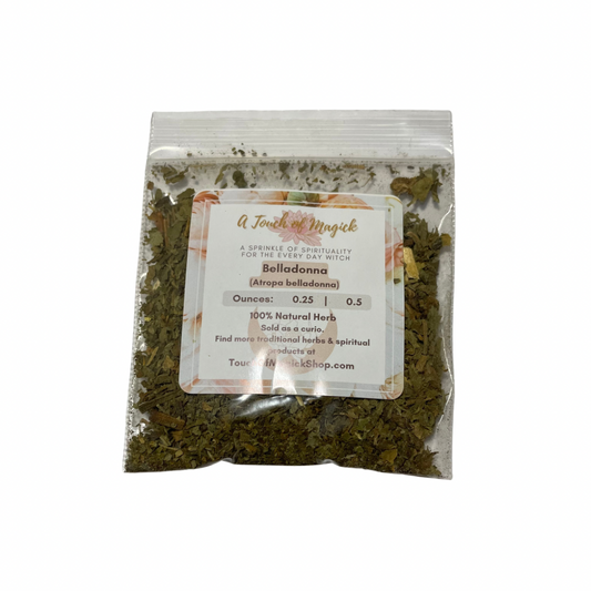 Belladonna Leaf | Atropa Belladonna | 0.25 Ounces | 100% Authentic | Rare Traditional Witch Herb