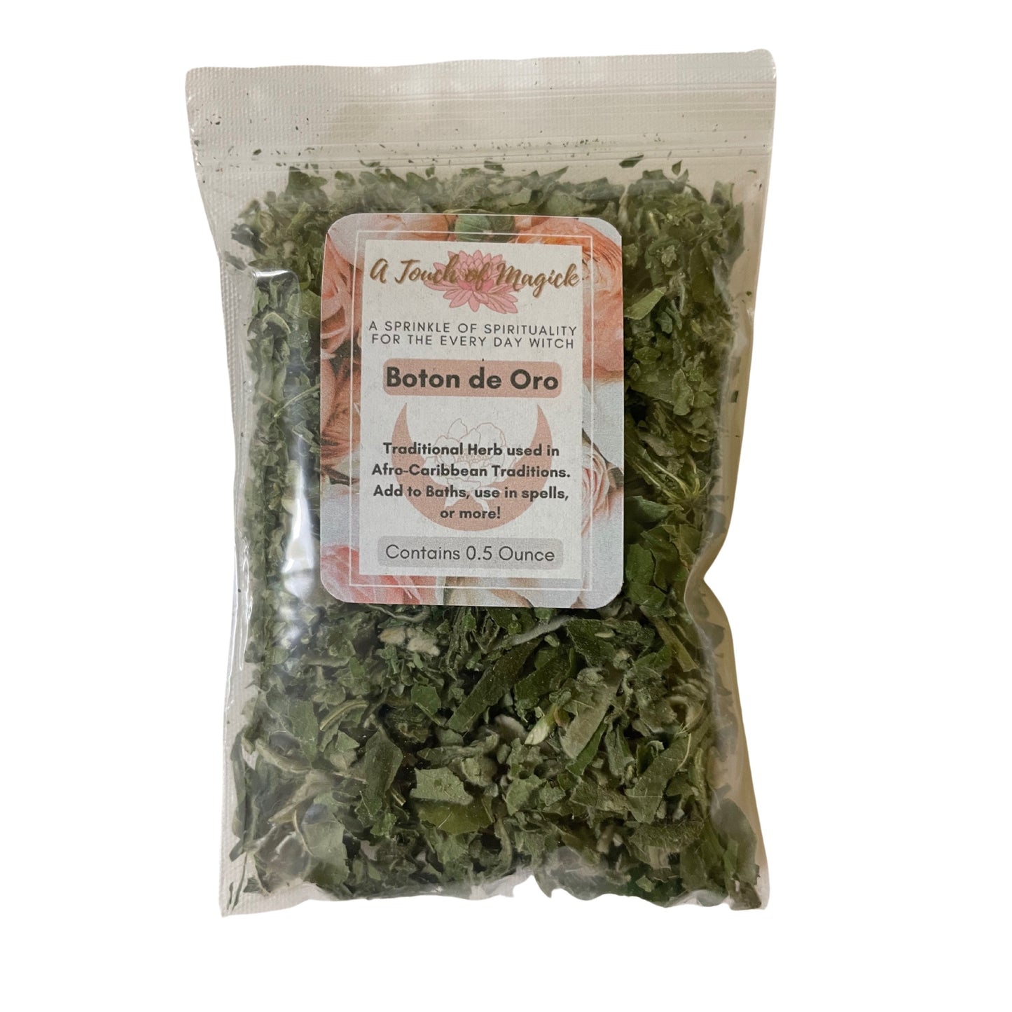 Boton de Oro Dried Herb | Traditional Herbs Manufacturer and Supplier| Contains 0.5 Ounces | Santeria | Ochun