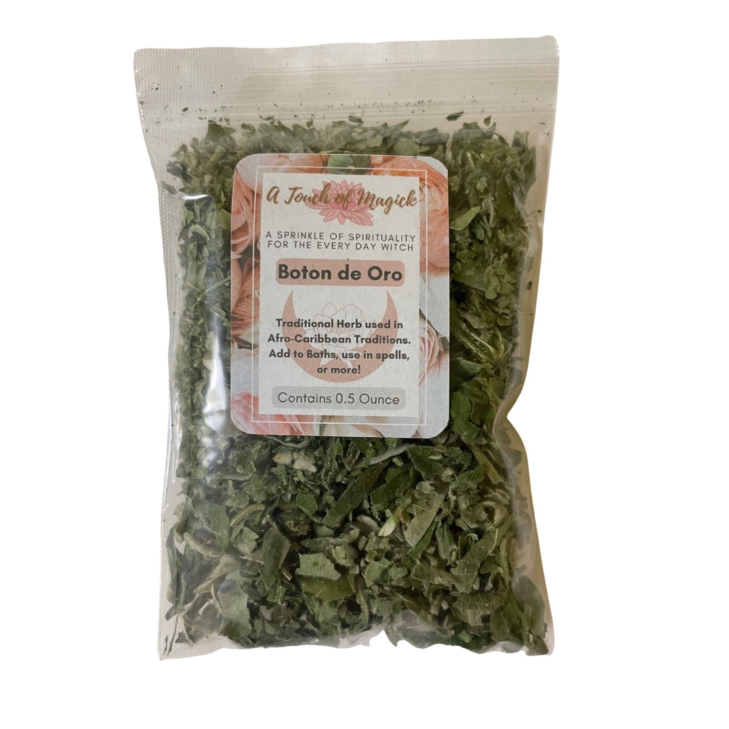 Boton de Oro Dried Herb | Traditional Herbs Manufacturer and Supplier| Contains 0.5 Ounces | Santeria | Ochun