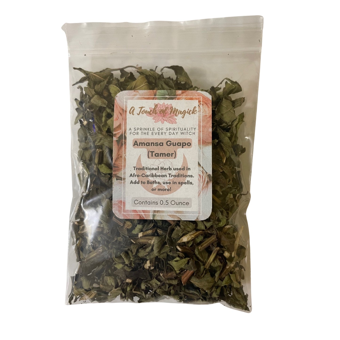 Amansa Guapo Dried Herb | Traditional Herb Manufacturer and Supplier | Contains 0.5 Ounces | Santeria