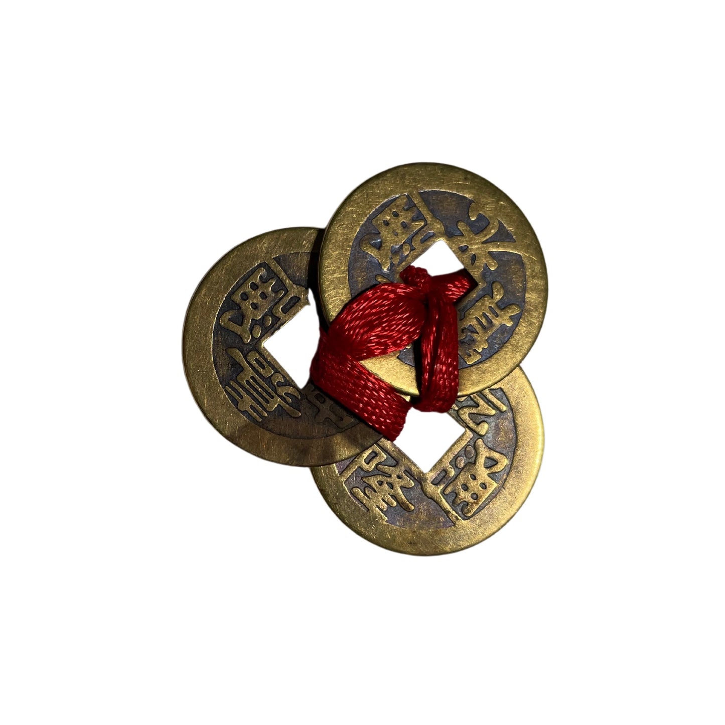Chinese Coins | Amulet | Handmade | 3 Coin | Traditional