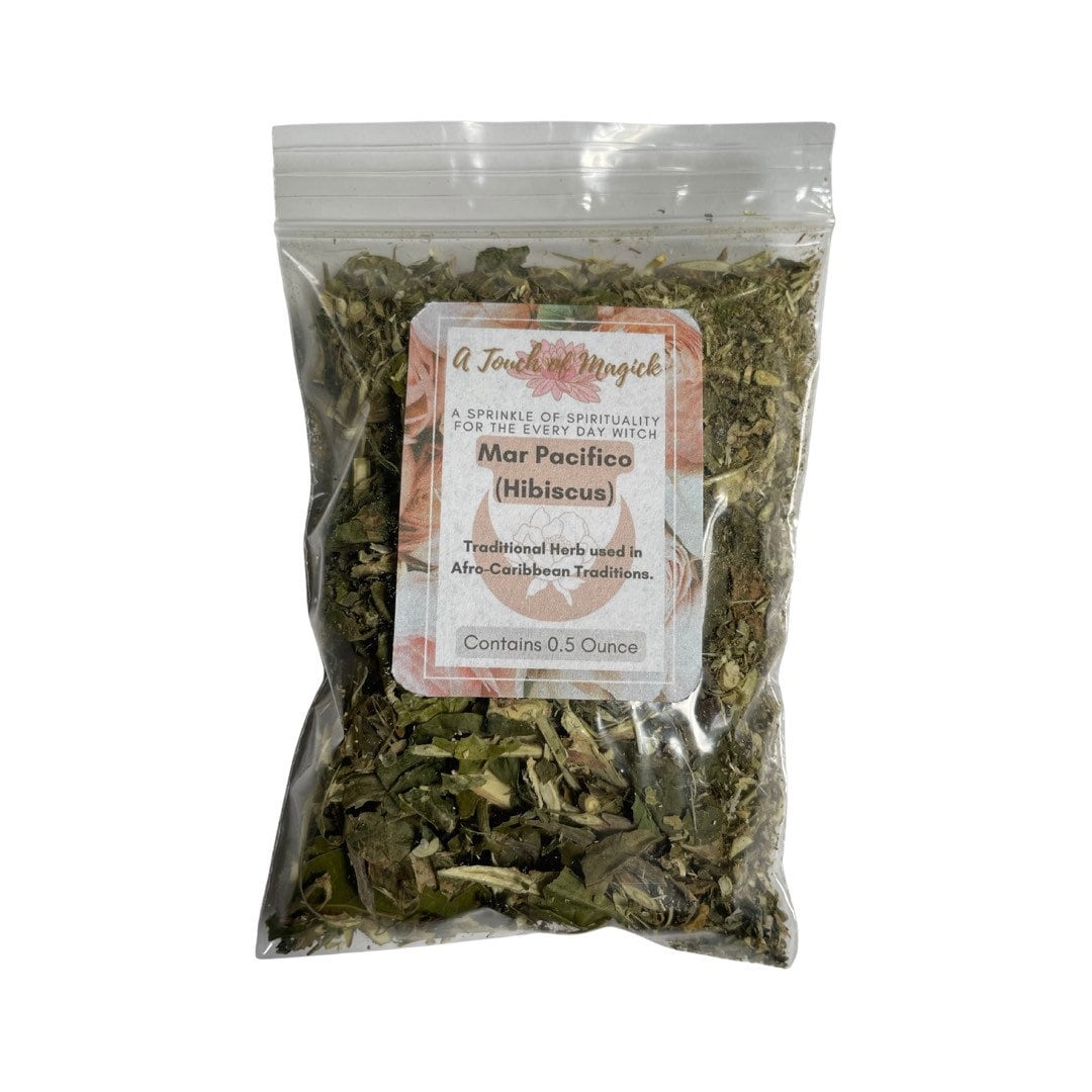 Mar Pacifico | Hibiscus Leaves Dried | 0.5 Ounces | Traditional Herb Supplier Voodoo | Hoodoo | Santeria | Spell Supplies