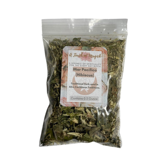 Mar Pacifico | Hibiscus Leaves Dried | 0.5 Ounces | Traditional Herb Supplier Voodoo | Hoodoo | Santeria | Spell Supplies