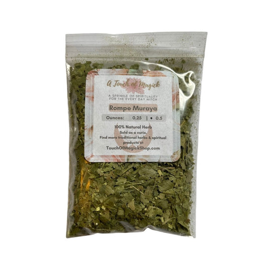 Rompe Muraya | Used to Rid of Negative Energy & Break Obstacles | Traditional Afro-Caribbean Herb | 0.25 or 0.5 Ounce Dried Herb