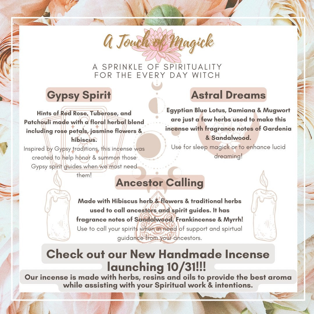 Celestial Dreams Handmade Incense | 8 Sticks Pack