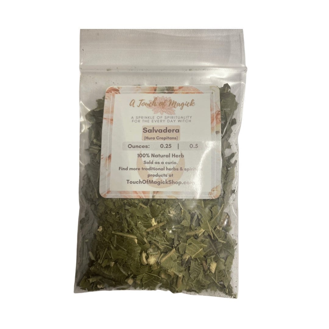 Salvadera | Hura Crepitans | Dried Herb in 0.25 or 0.5 Ounces | Powerful Ingredient Used to Break Obstacles & Cleanse Negative Energy