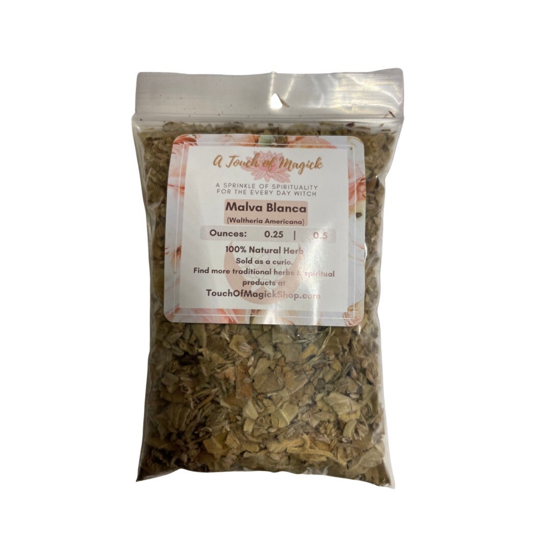 Malva Blanca | Waltheria Indica Americana | Sleepy Morning | Uhaloa | Used in Cleansings to Clear & Refresh | 0.25 or 0.5 Ounce Dried Herb