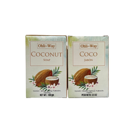 Coconut Soap | Jabon de Coco | Used for Spiritual Healing, Purification and Cleansing | 3.5 Ounces