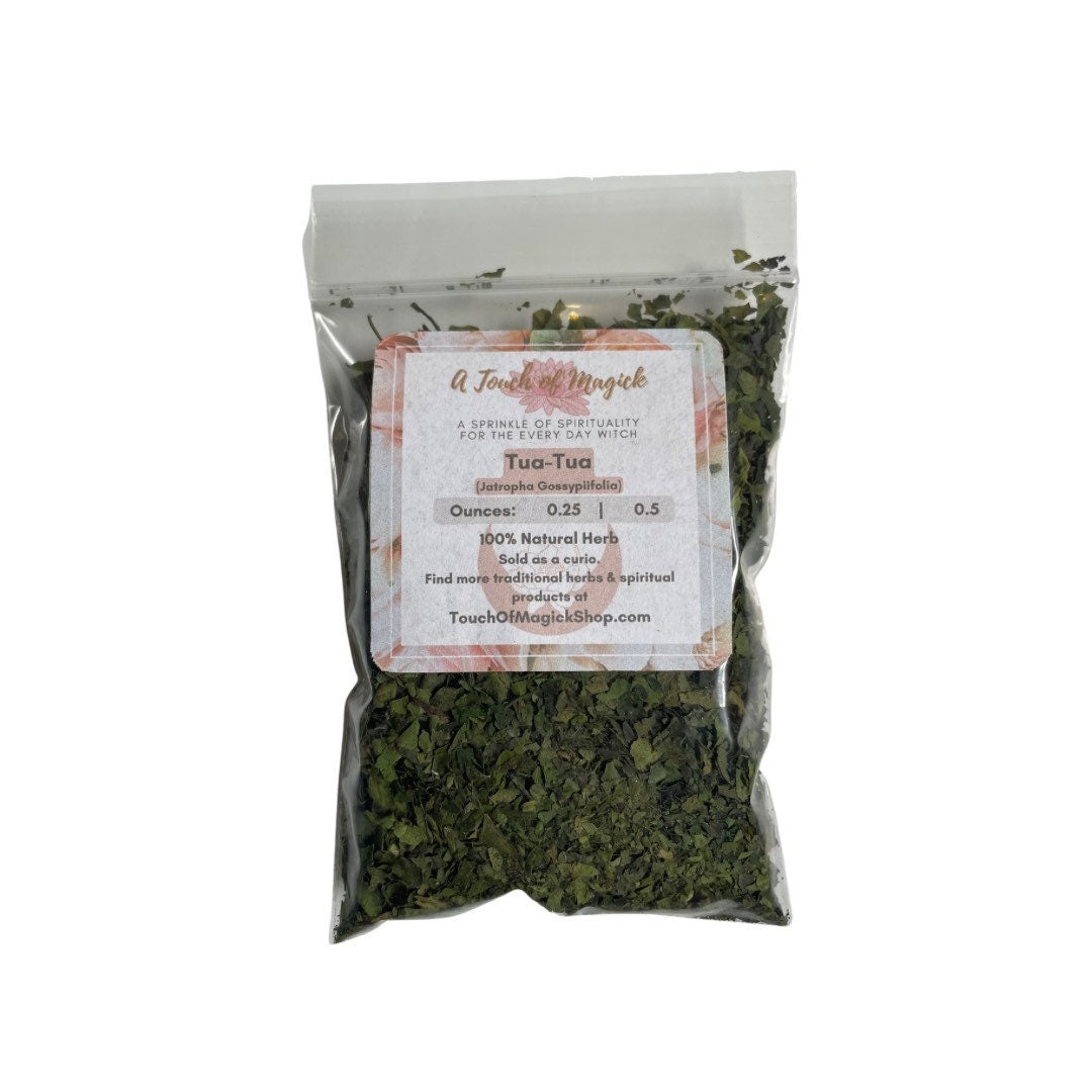 Tua Tua | Belly Ache Bush | Authentic Dried Herb | Used in Cleansings to Remove Negative Energy | Santeria | Palo | 0.25 or 0.5 Oz