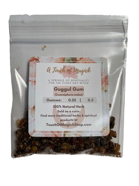 Guggul Gum Resin | 0.5 Ounces | Used for Purification & Cleansing | Increases Energy and Feeling of Well-Being | Wards Off Evil Spirits