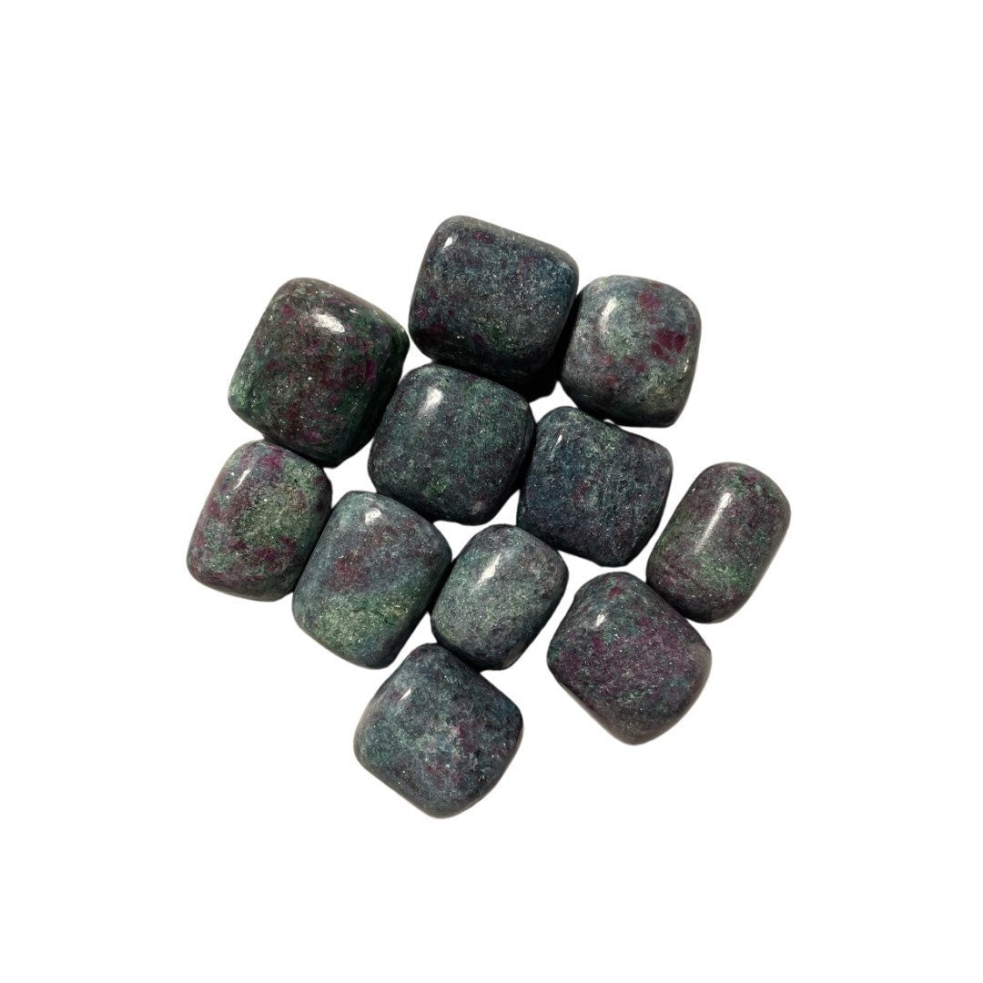 Ruby Kyanite Fuchsite Tumbled Stone | RARE | 1 Piece | Protection & Strength in Shamanic Journeys and Astral Travel