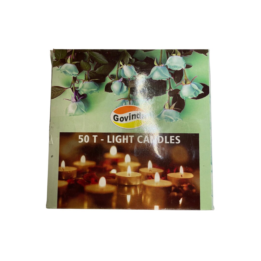 Tea-Light Candles  | Box of 50 | White | Use in Spell Work, Petitions, or Offerings | Use in Aroma Lamps or Potpurri