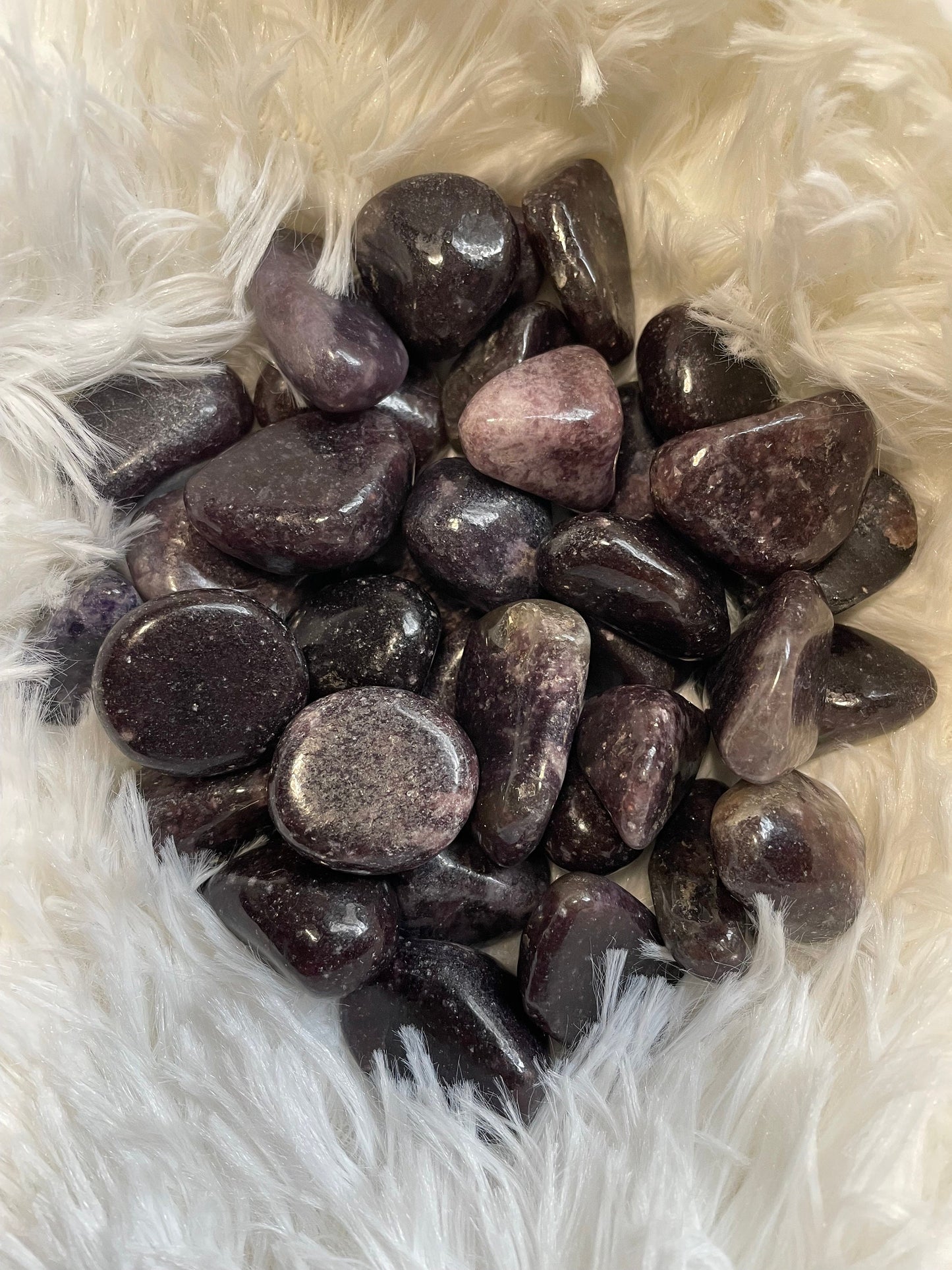 Lepidolite | Tumbled Stone | 1 Large Piece | Approximately 0.5 to 1 Inch | Spiritual Stones | Witch Tools & Supplies | Meditation | Chakras