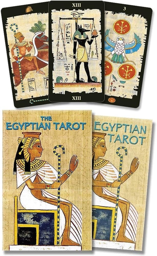 The Egyptian Tarot | English | FREE Crystal Included with Order | Divination Tools | Cartomancy | Witch Supplies