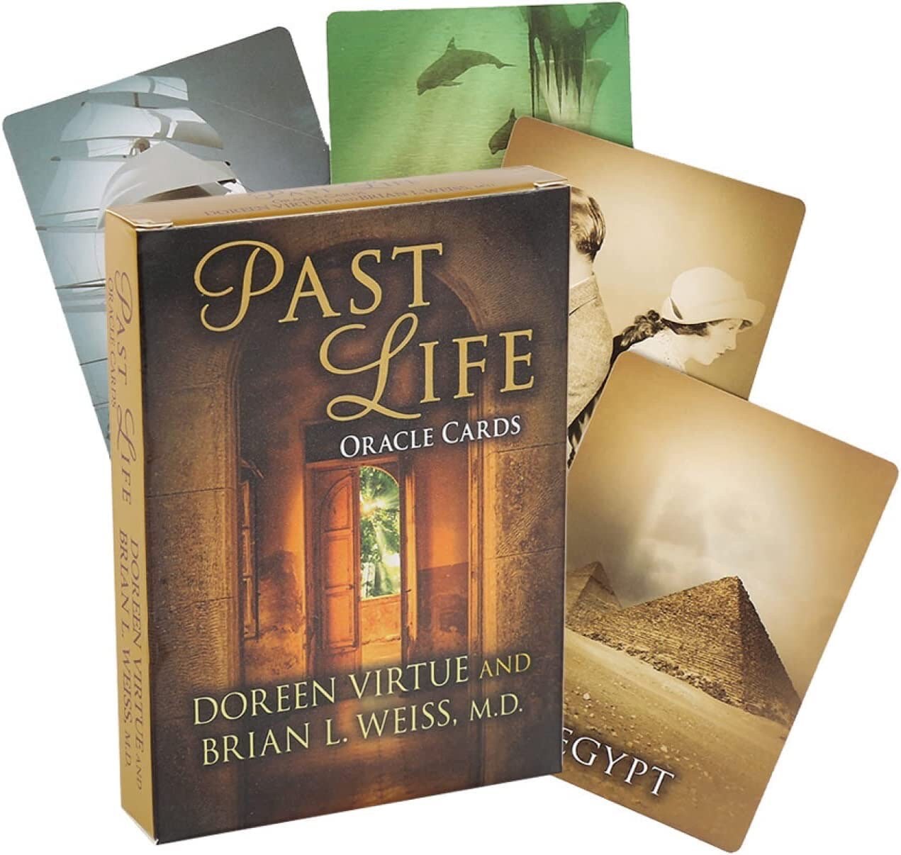 Past Life Oracle Cards | English | FREE Crystal Included with Order | Divination Tools | Cartomancy | Witch Supplies