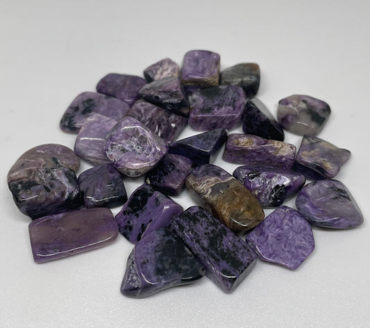 Charoite | Small Sized | Tumbled Stone | Regular Grade | For Spiritual Awareness | RARE | 1 Piece | Spiritual | Witch Tools & Supplies