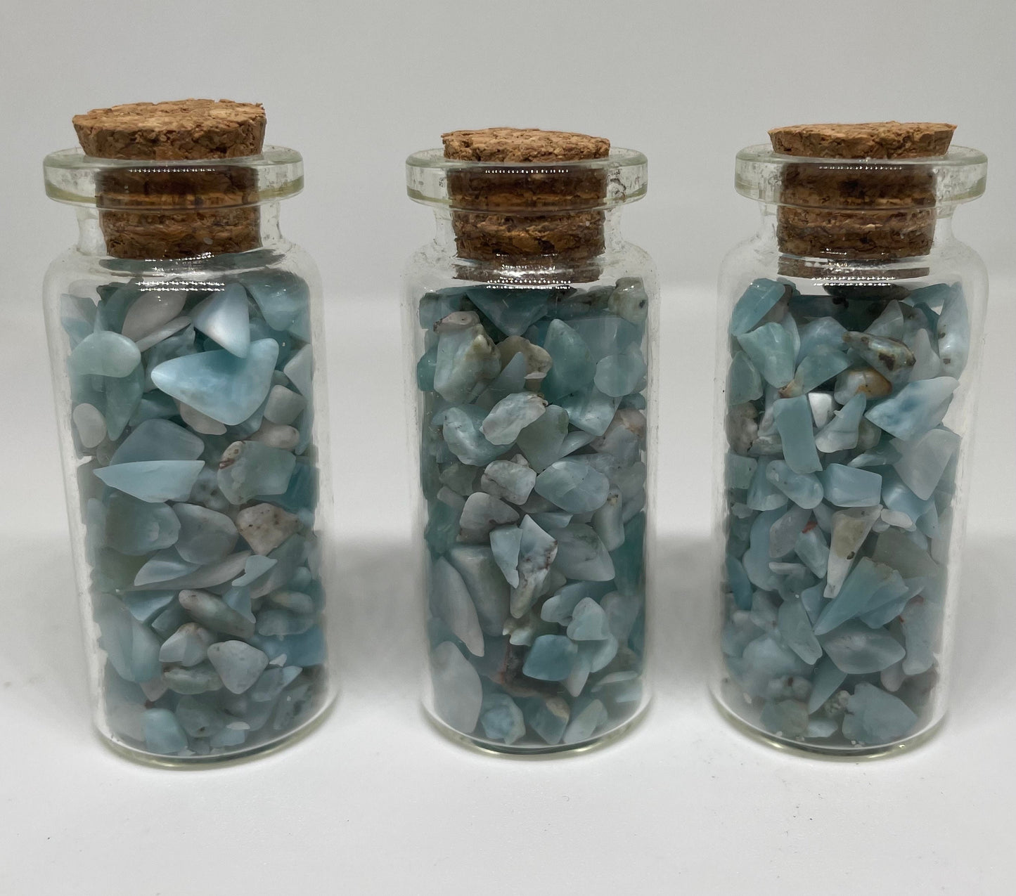 Larimar Chip Bottle | Premium A+ Grade | For Wellness, Calm and Communication | 1 Bottle | Spiritual | Witch Tools & Supplies | Rare