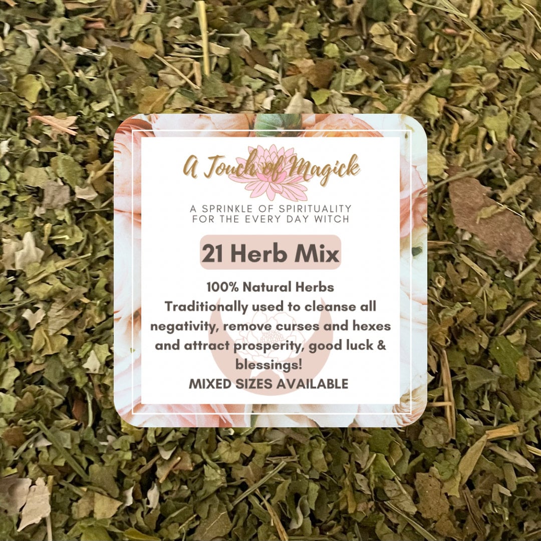 21 Herb Mix  | Baths & Floor Washes | Spell and Ritual Supplies