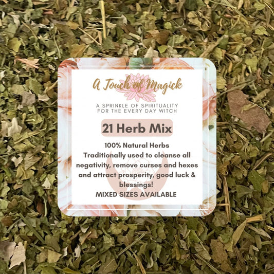 21 Herb Mix  | Baths & Floor Washes | Spell and Ritual Supplies