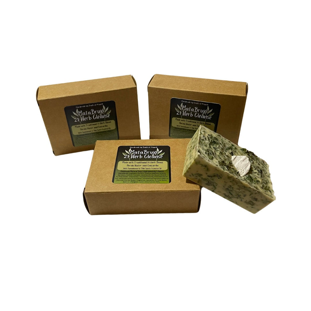 MataBrujo 21 Herb Soap | Jabon de 21 Hierbas | Traditional Soap | Handmade |
