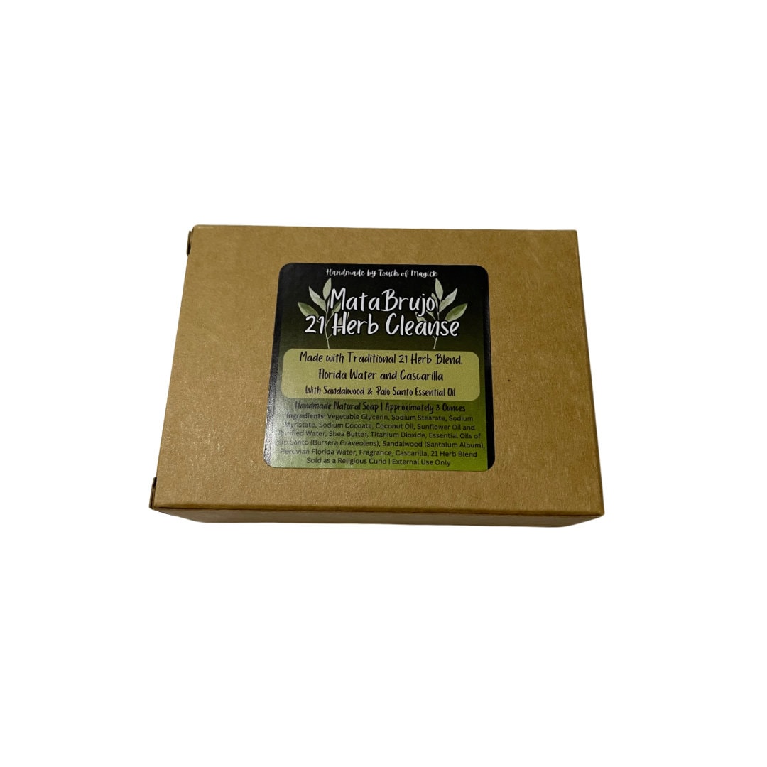 MataBrujo 21 Herb Soap | Jabon de 21 Hierbas | Traditional Soap | Handmade |