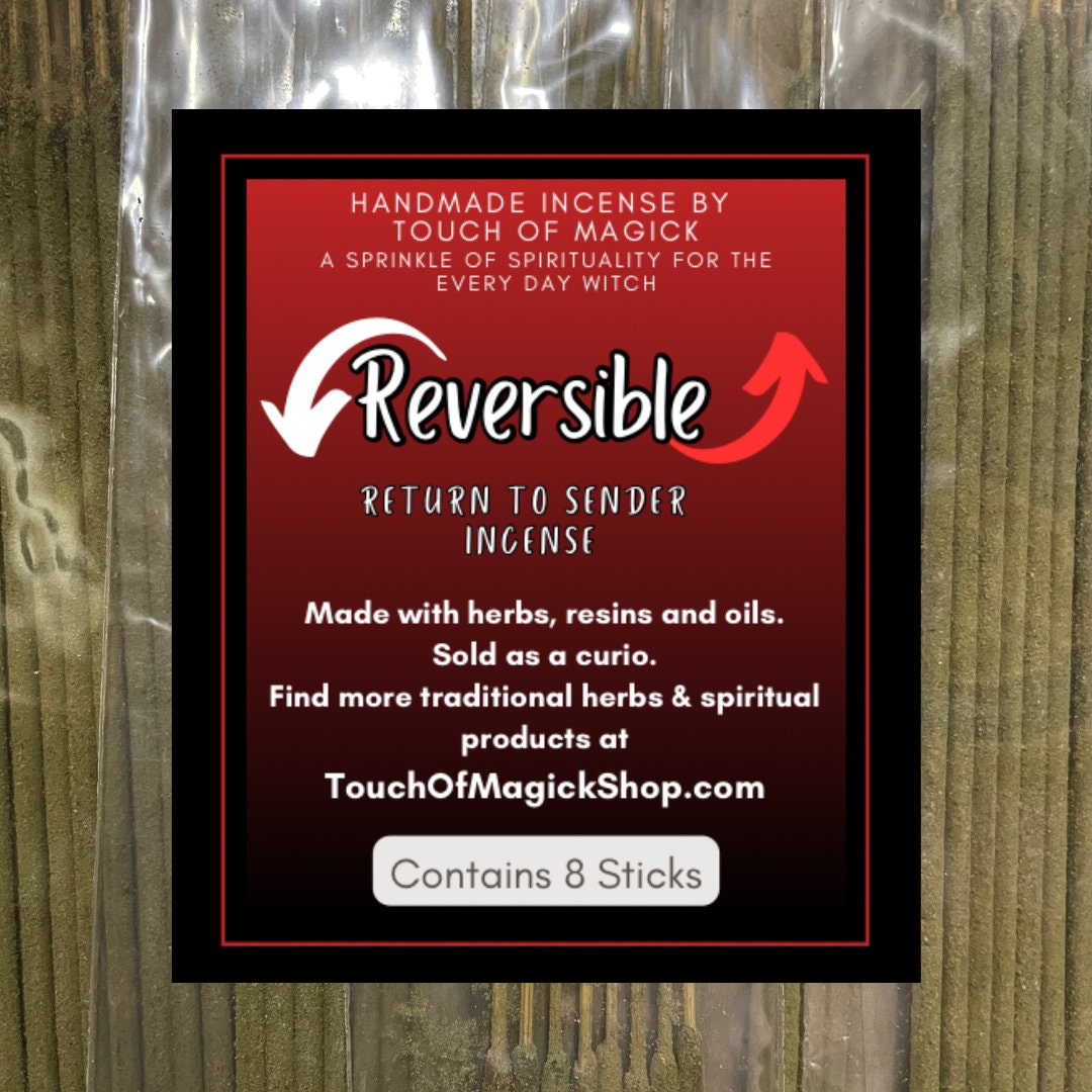 Run Devil Run! | Handmade Incense | 8 Sticks Pack | Traditionally used to Remove and Banish Negative Energy, Workings and Spirits |