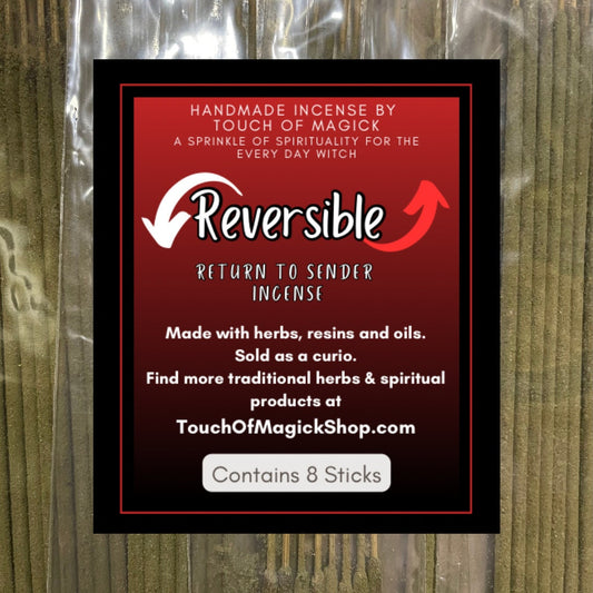 Reversible | Return to Sender | Handmade | 8 Sticks | Traditionally used to Remove, Protect, Return Negativity, Workings, Curses, Evil Eye