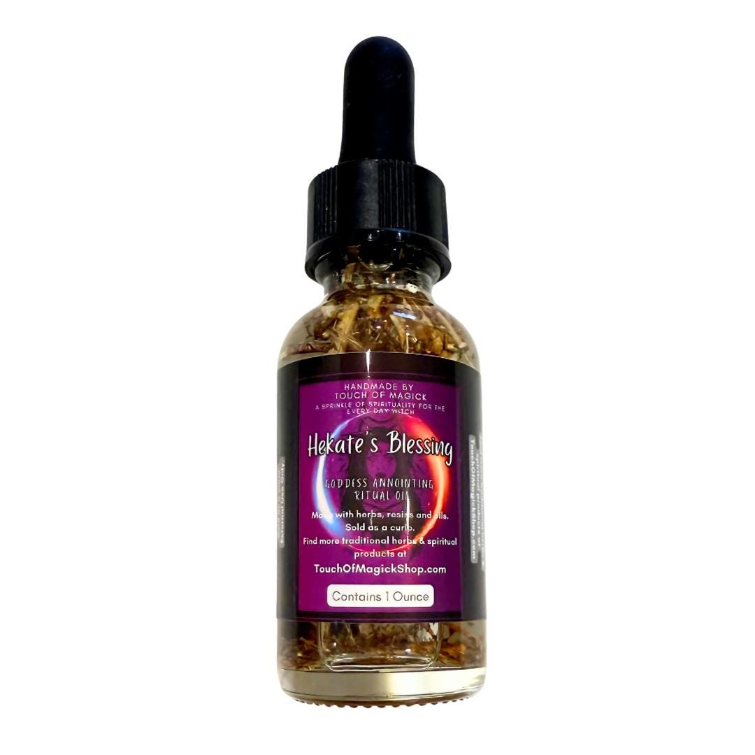 Hekate’s Keys to the Crossroads Ritual Oil | Made with Traditional Ingredients | Spell & Ritual Supplies | 1 Oz | Witch |