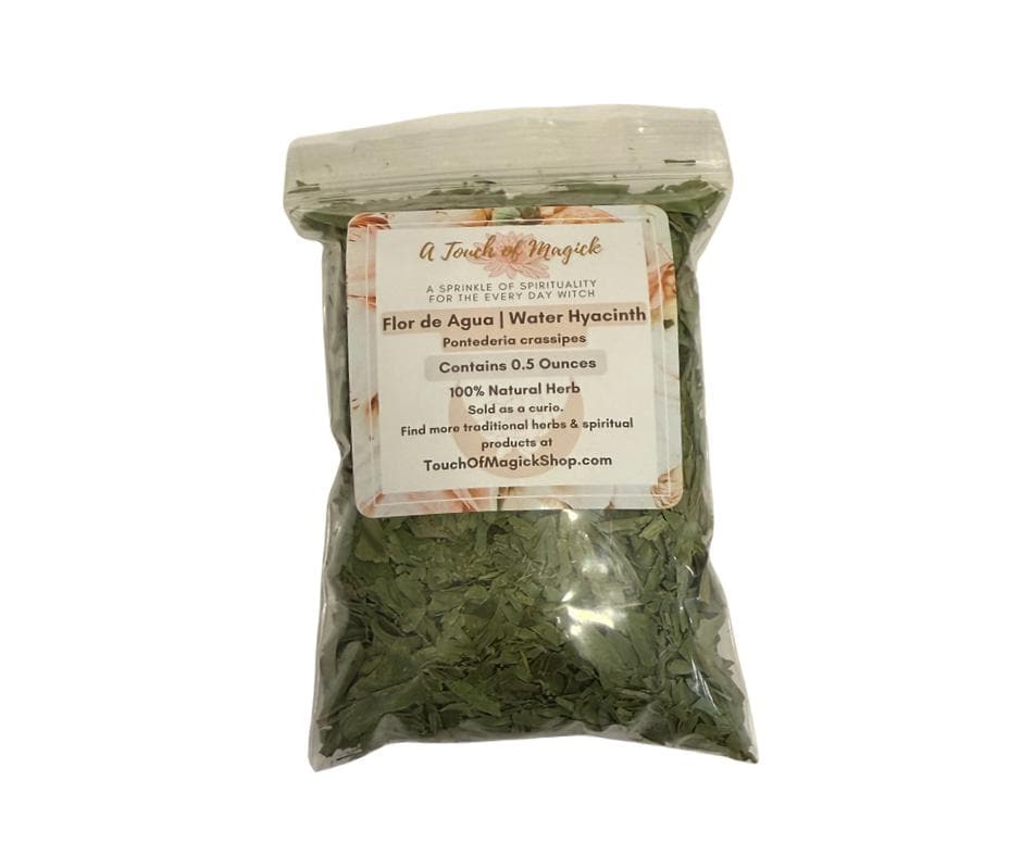 Flor de Agua | Water Hyacinth | 0.5 Ounces Dried | Traditional Herb Supplier | Santeria | Spell Supplies
