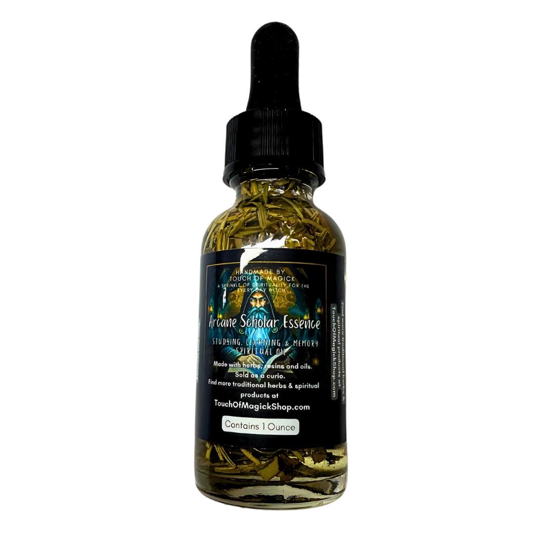 Arcane Scholar Essence Oil | Handmade | Spiritual Oil | 1 Oz