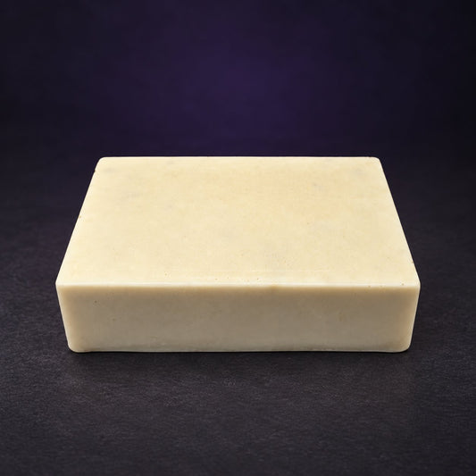 Daily Spiritual Purification Soap, unwrapped cream-colored handmade bar.