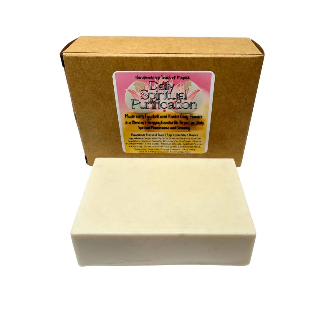 Daily Spiritual Purification Soap | Made with Eggshell & Kaolin | Traditional | Handmade