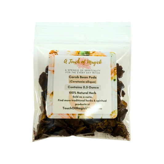 Carob Bean Pods | Algarrobo | Ceratonia Siliqua | Dried | Traditional Herb Manufacturer and Supplier | 0.5 Oz