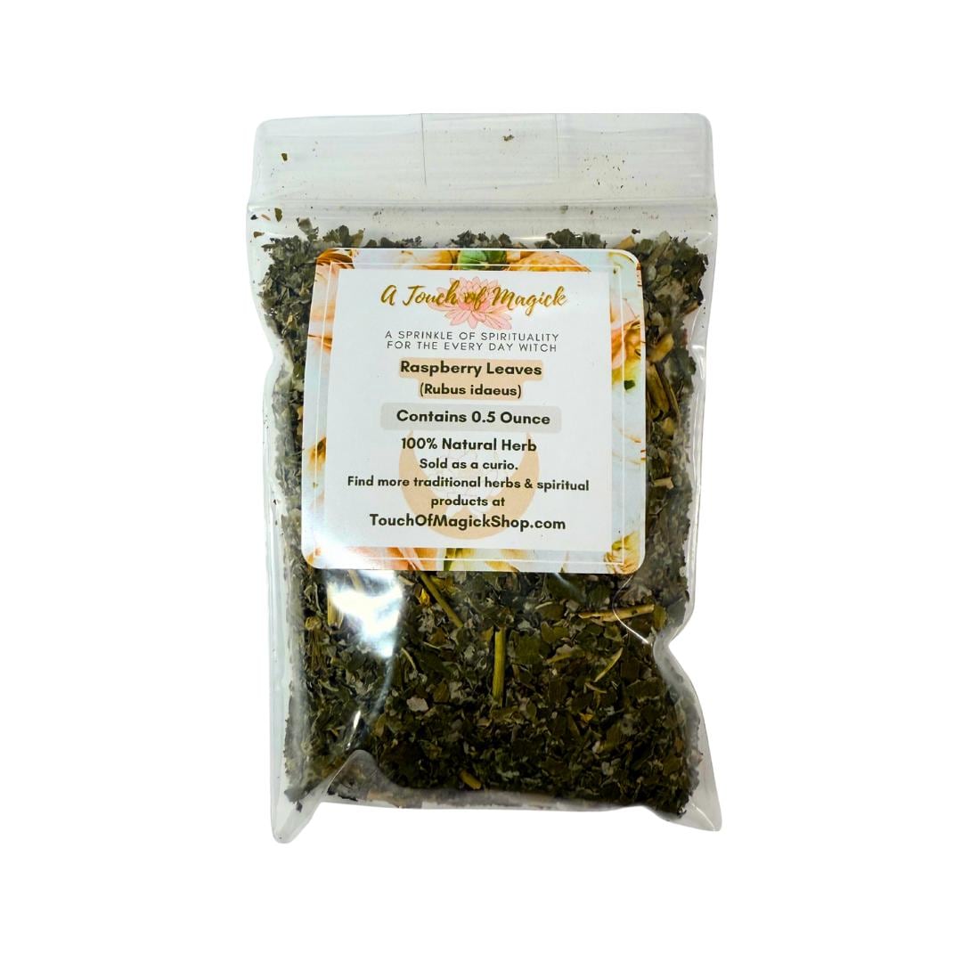 Raspberry Leaves | Rubus idaeus | 0.5 Ounces | Witchcraft Herbs | Traditional Herb Supplier & Manufacturer | Spell and Ritual Supplies