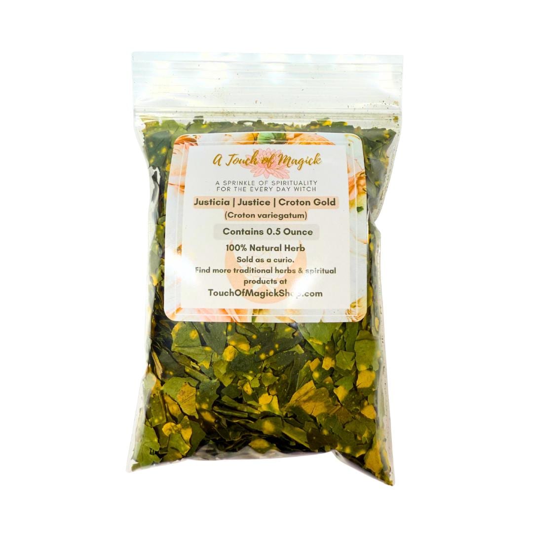 Justicia | Justice | Croton Gold | Dried 0.5 Oz | Santeria | Traditional Herb Supplier