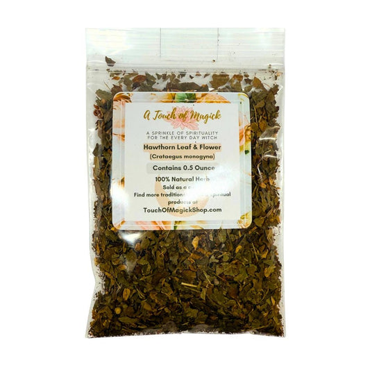 Hawthorn Leaf & Flowers | Crataegus Monogyna | Dried Cut Herb | 0.5 Ounces | Traditional Herb Supplier | Spell Supplies