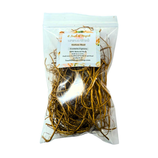 Vetiver Root | 5 Grams | Traditional Herbs | Hoodoo | Santeria | Witchcraft | Spell & Ritual Supplies