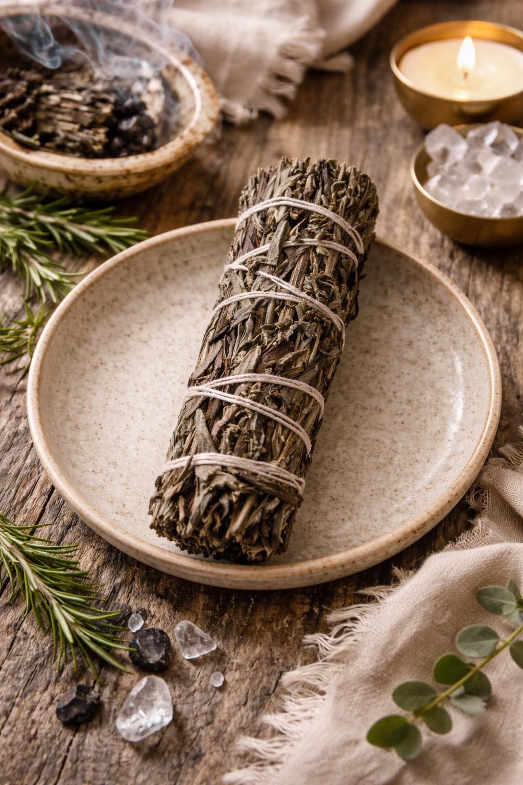 Black Sage | Mugwort | Smudge Stick | 4 Inches | Traditional Herb Manufacturer and Supplier