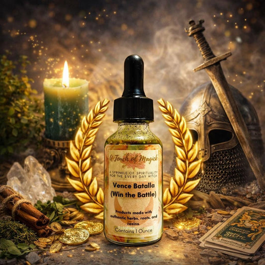 Vence Batalla (Win the Battle Herb) Oil | 1 Oz | Made with Traditional Ingredients | Ritual & Spell Supplies