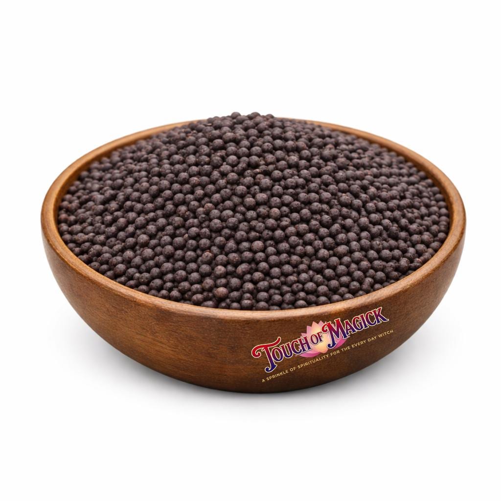 Mustard Seeds (Black) | Dried | 0.5 Ounces | Traditional Herb Supplier & Manufacturer | Pagan |