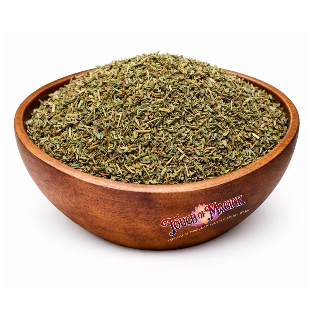 Thyme | Thymus Vulgaris | 0.5 Ounces | Use in Spell Bottles, Mojo Bag | Witch Herbs | Traditional Herb Supplier & Manufacturer