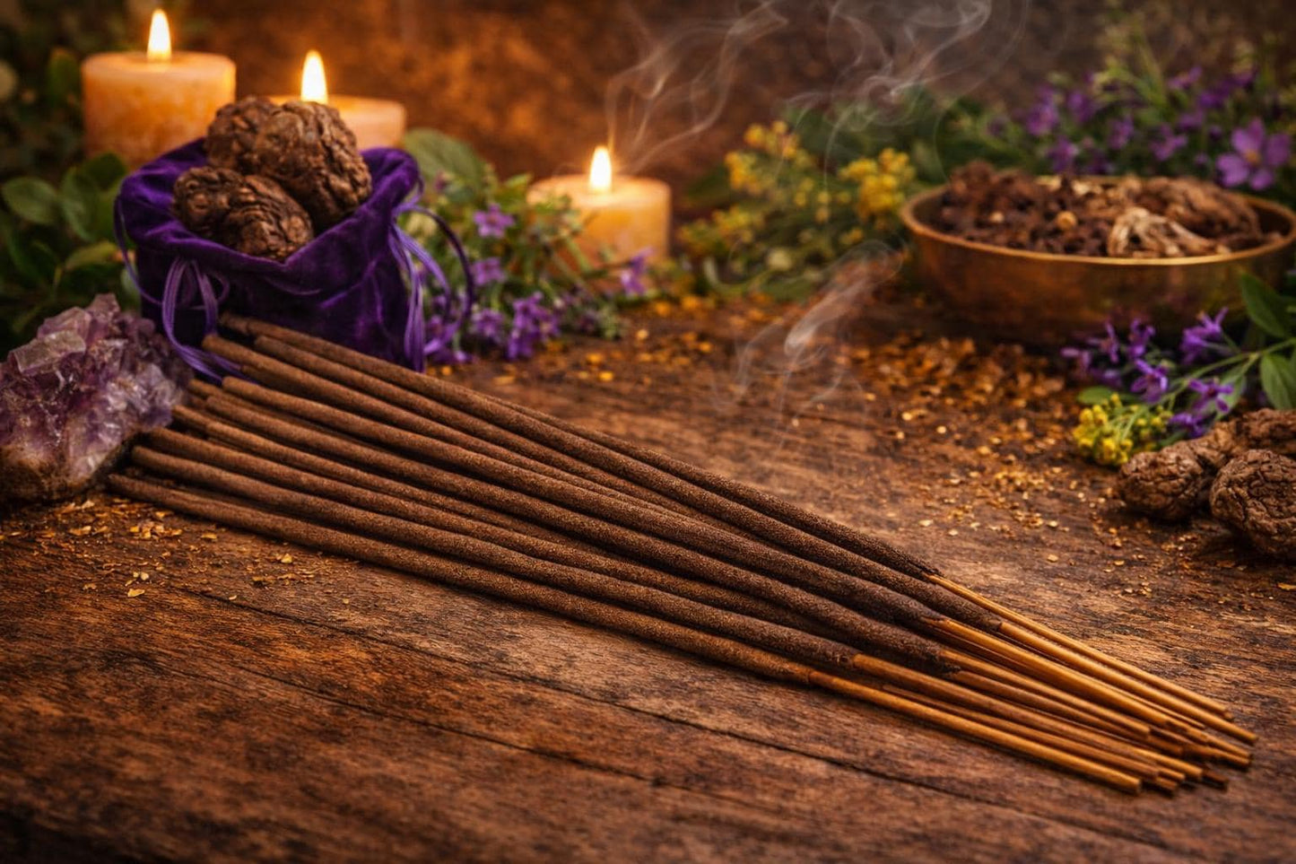 High John the Conqueror Incense Sticks (20) | Hand Made Ritual Incense | Spiritual Incense for Intention Work | Herbal Incense