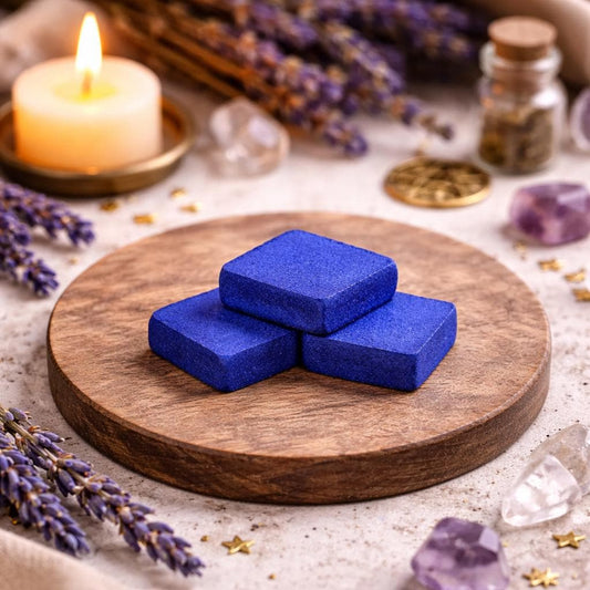 Añil | Kit of 4 Indigo Spiritual Tablets | Ritual Use | Witch Tools and Supplies | Altar Supplies | Handmade