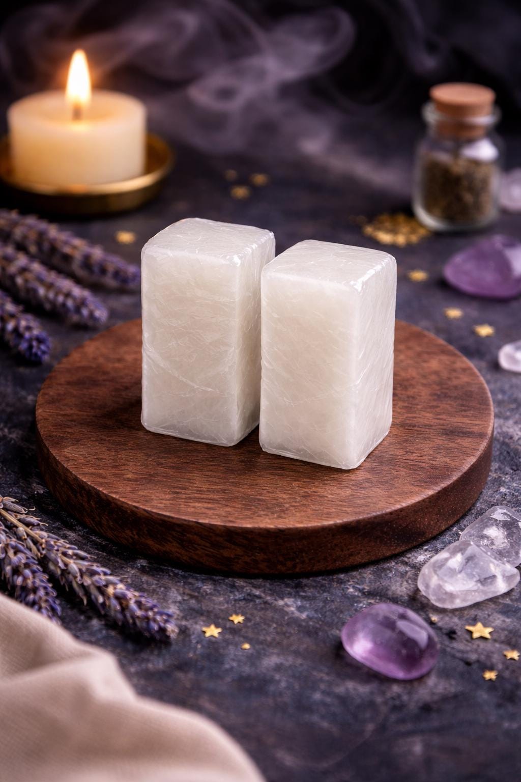 Camphor Tablets (Set of 4) | Aromatic Camphor Blocks | Home Fragrance | Ritual Supply | Altar & Meditation Use