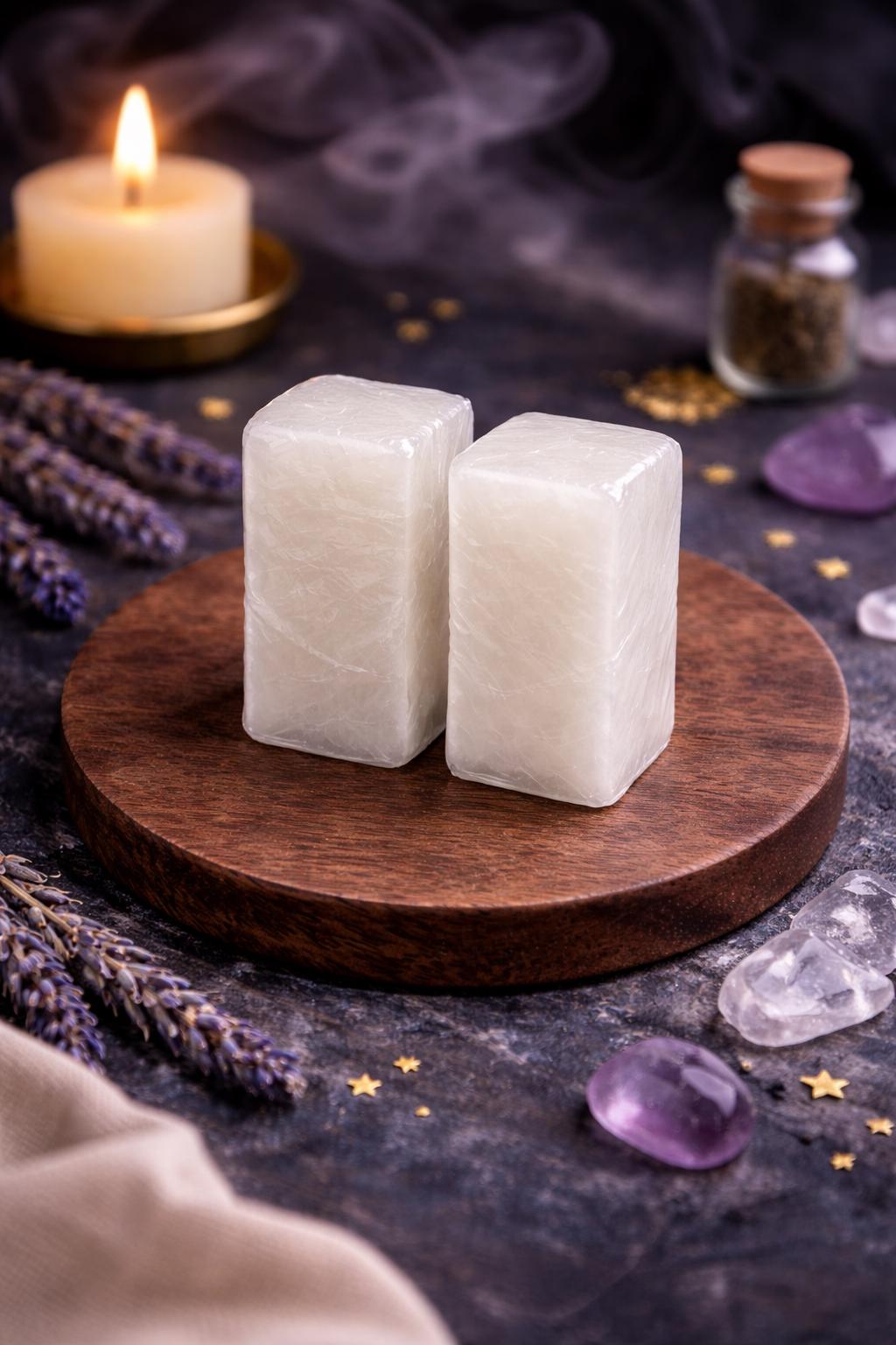 Camphor Tablets (Set of 4) | Aromatic Camphor Blocks | Home Fragrance | Ritual Supply | Altar & Meditation Use