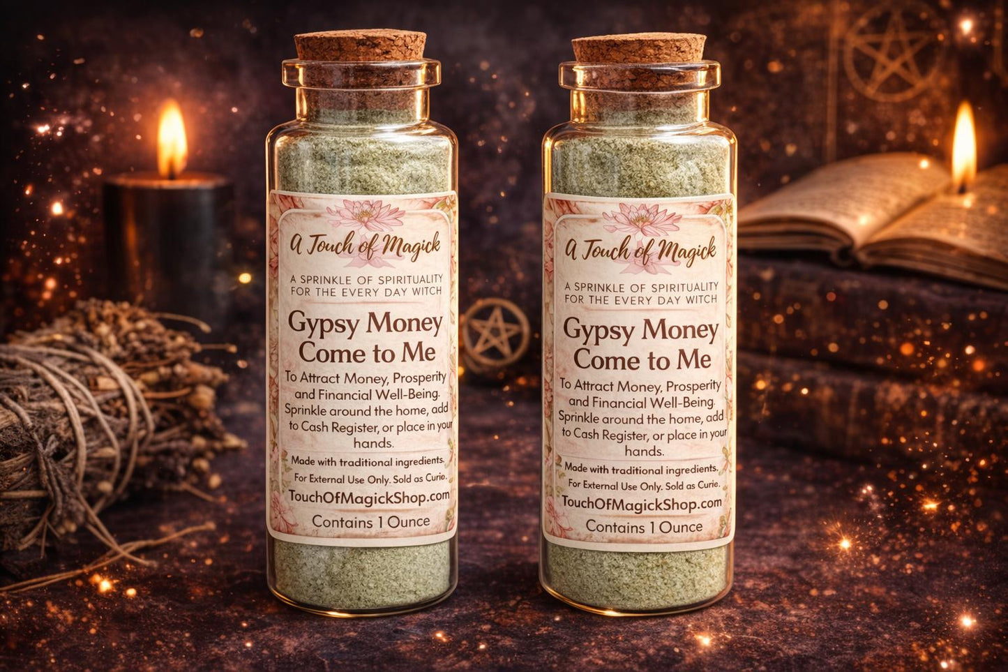 Gypsy Money Come to Me Powder | 1 Ounce | Spell and Ritual Supplies