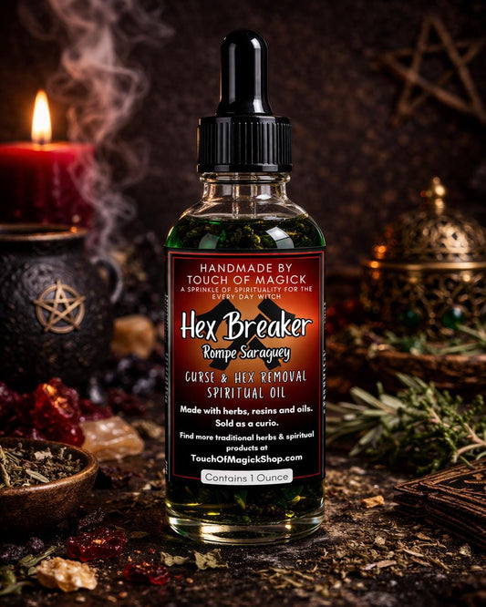 Rompe Saraguey (Hex Breaker Herb) Oil | 1 Oz | Made with Traditional Ingredients | Ritual Oil | Spell Tools |