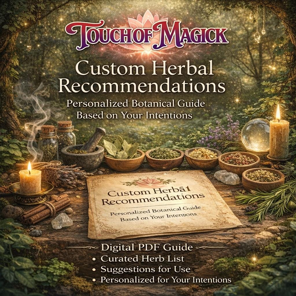 Personalized Herbal Guide & Recommendations | Spiritual Reading and Psychic Medium Consultation | English and Spanish Bilingual | PDF