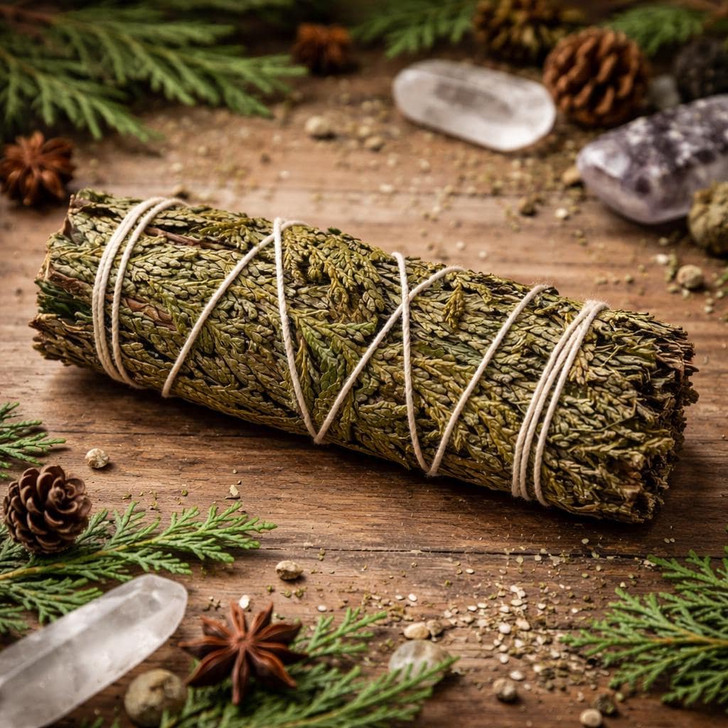 Cedar Smudge Stick | 4 In | Traditional Herb Manufacturer and Supplier | Witch Supplies |