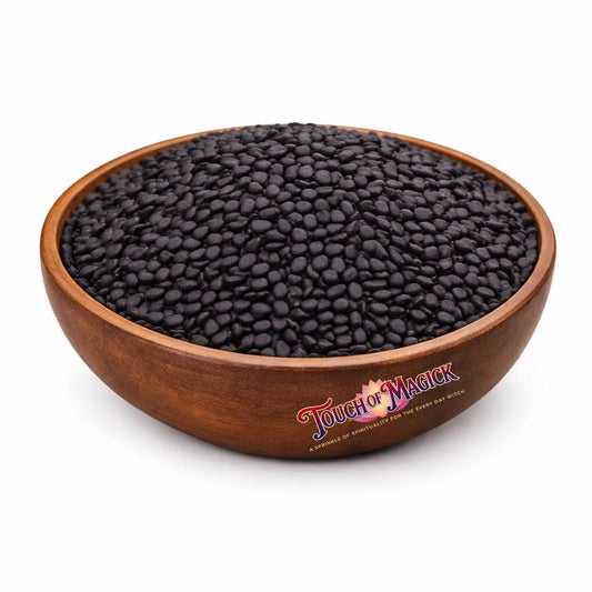 Sesame Seeds (Black) | 0.5 Ounces | Witch Herbs | Hoodoo | Traditional Herb Supplier | Spell Supplies